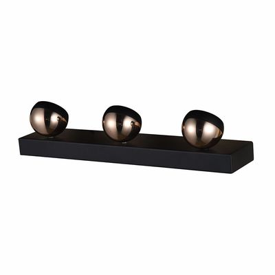 Serena LED Wall Bracket - Iron+Alu  - Black - D69xH58xW50 - With 2-Year Warranty